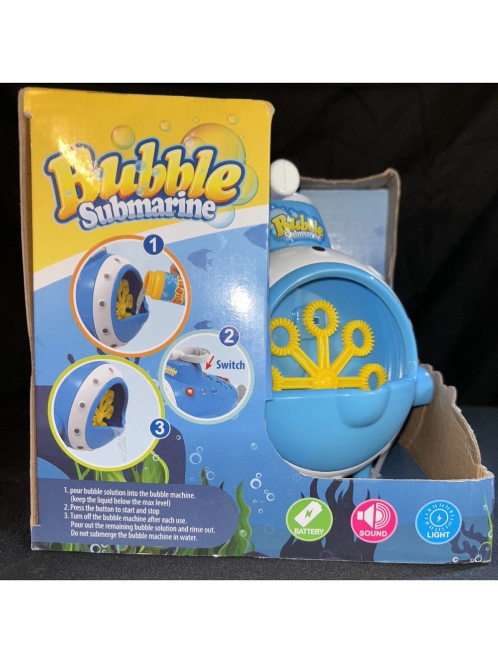 Bubble Blowing Submarine